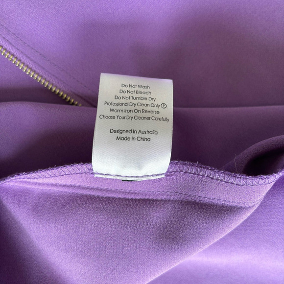 Alex Perry Lavender Strapless Midi Dress US Size 8 Flattering Corset - Picture 7 of 7